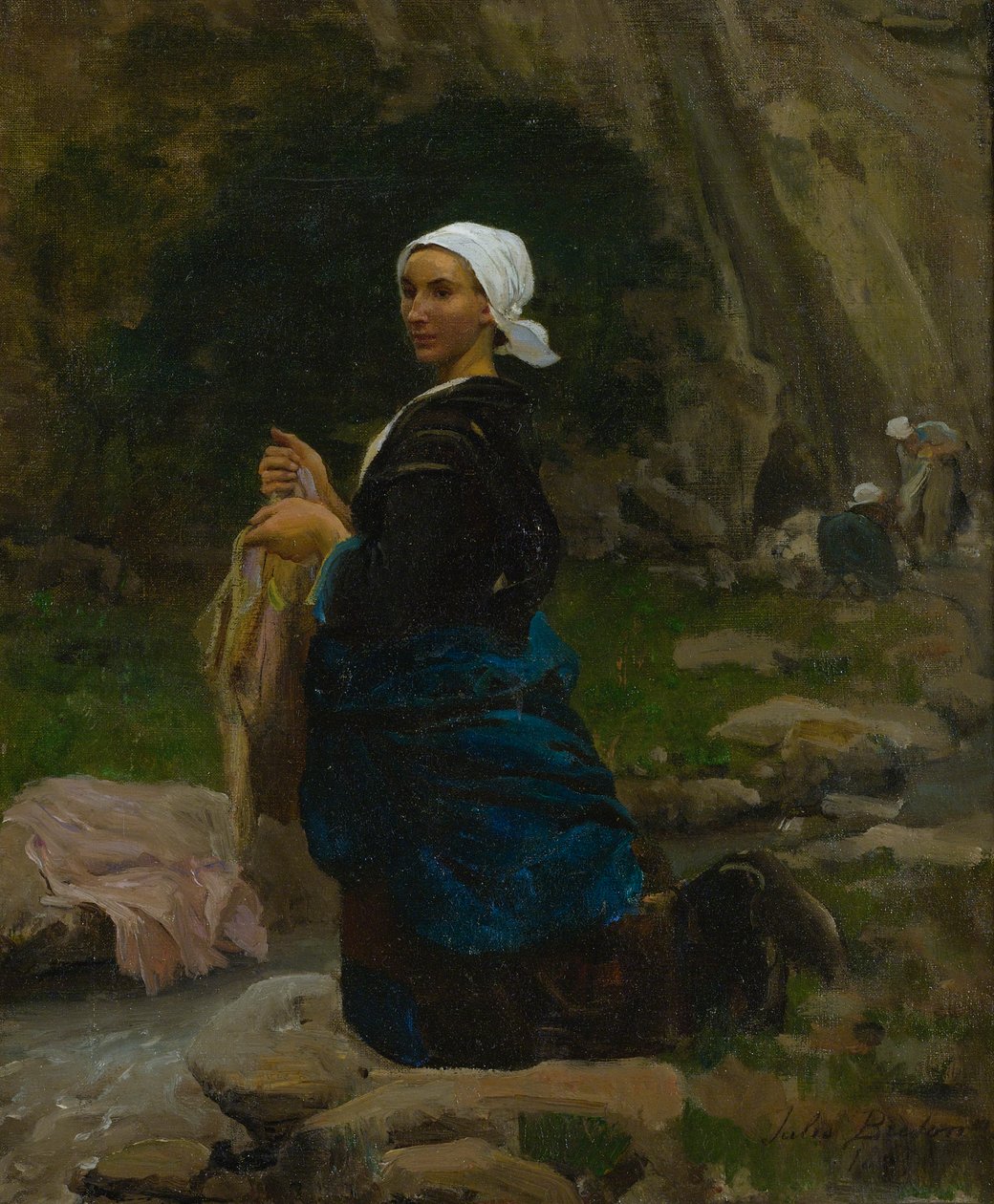 Wäscherin in der Bretagne von Jules Breton