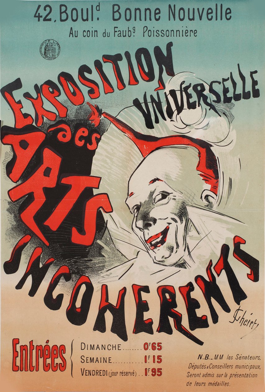 Exposition Universelle des Arts incohérents, 1889 von Jules Cheret