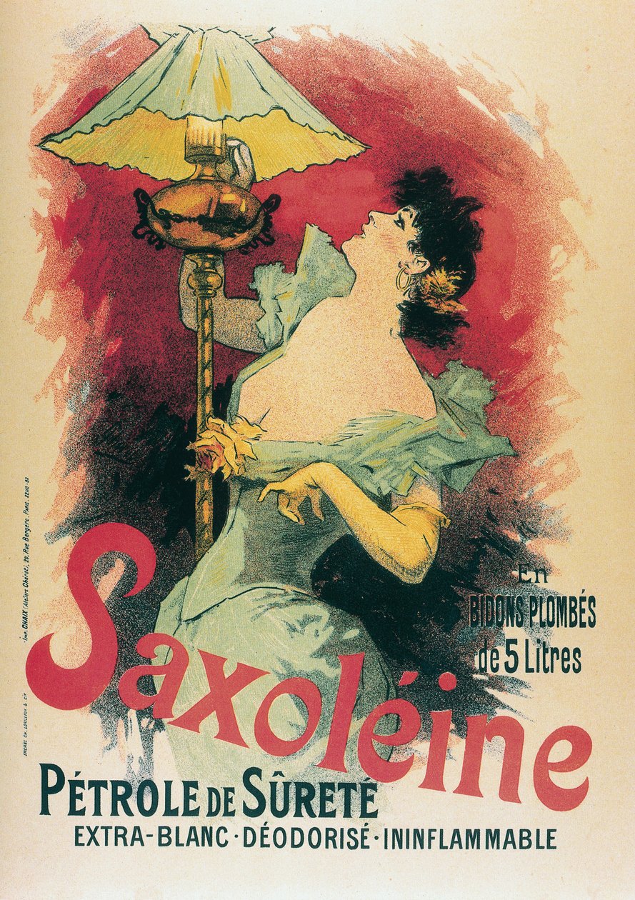 Saxolein 1891 (Lithografie) von Jules Cheret