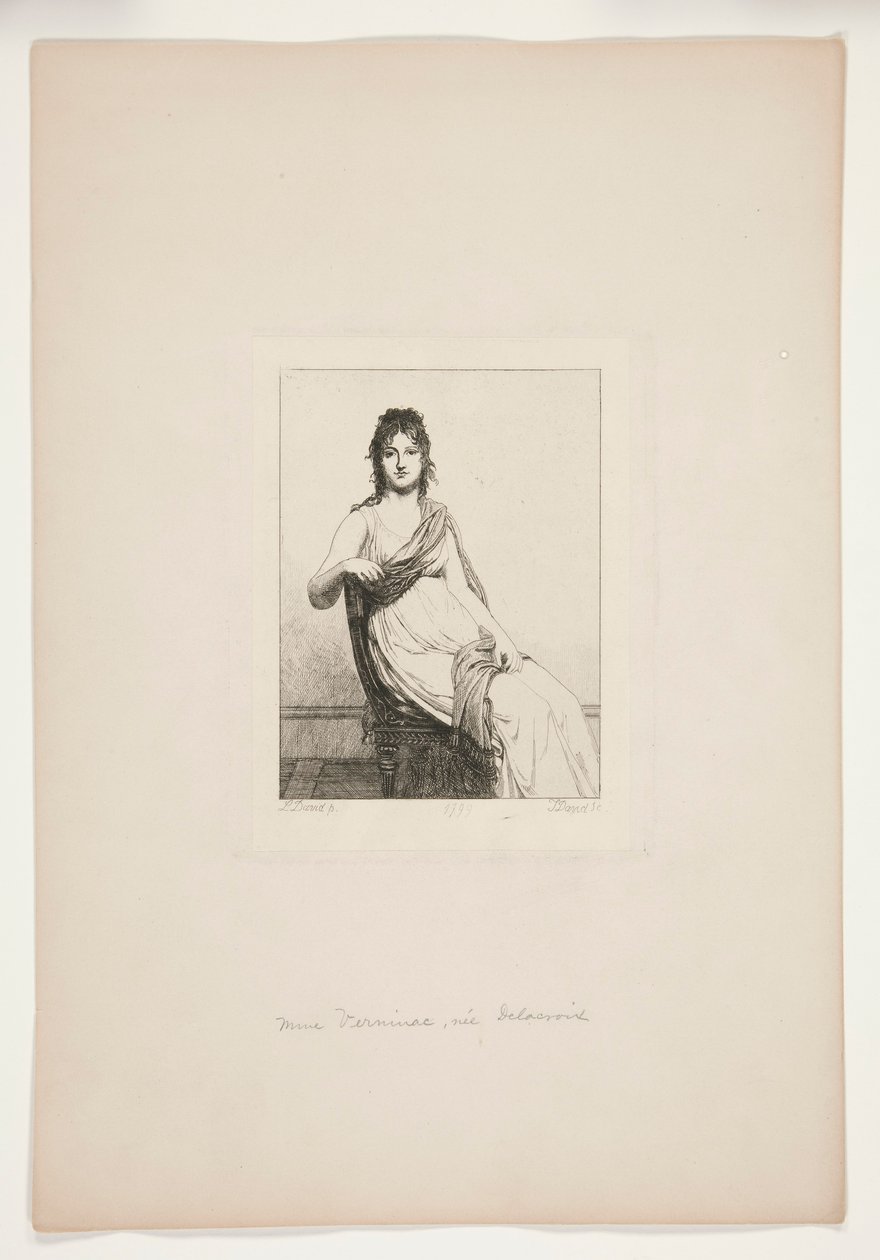 Mme Verninac, geb. Delacroix von Jules David