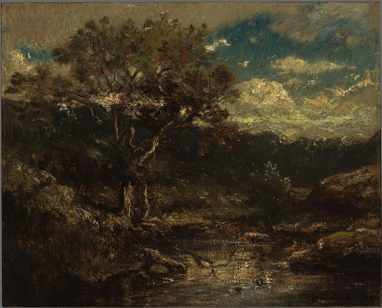 Bosgezicht von Jules Dupré