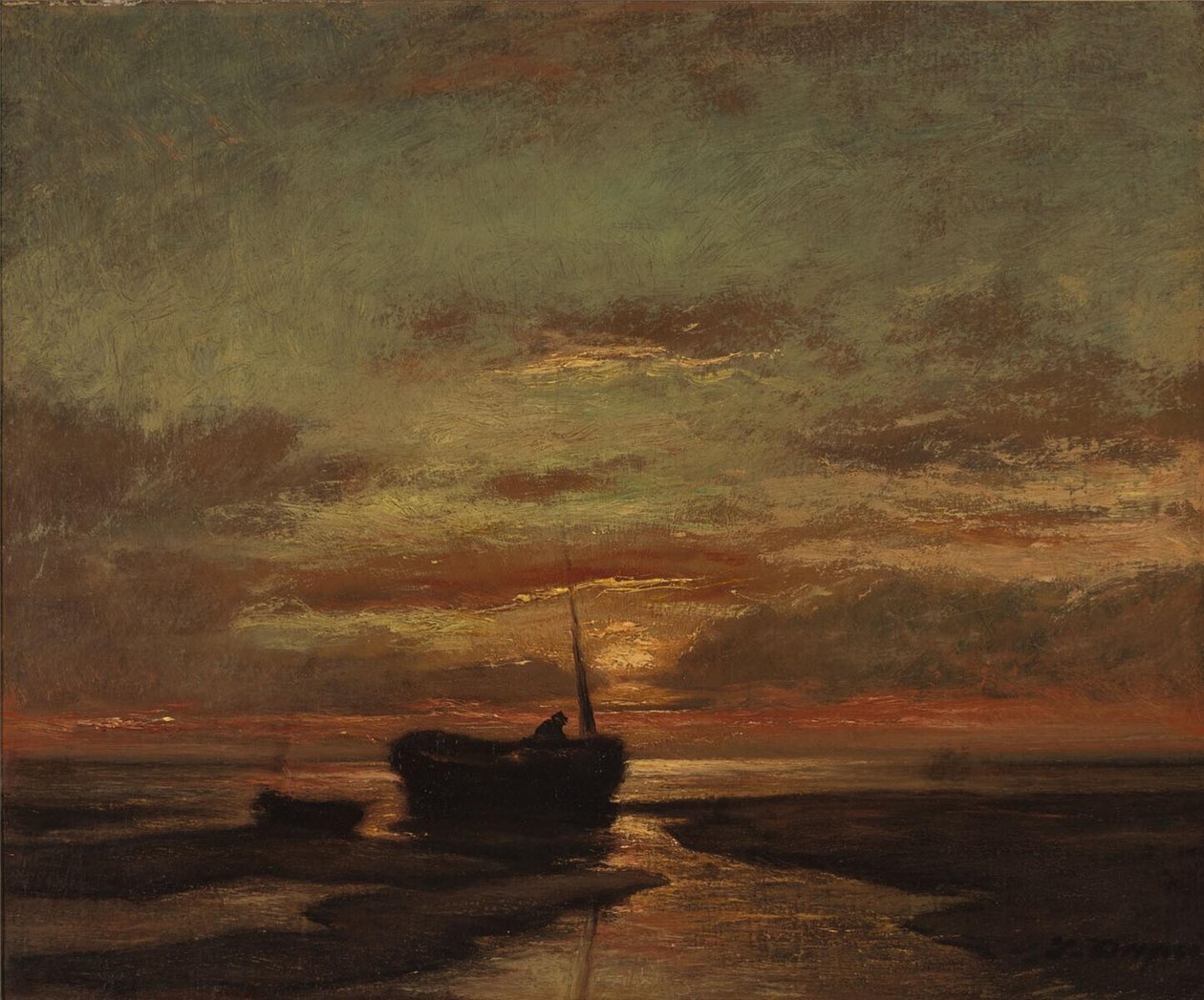 Zonsondergang von Jules Dupré