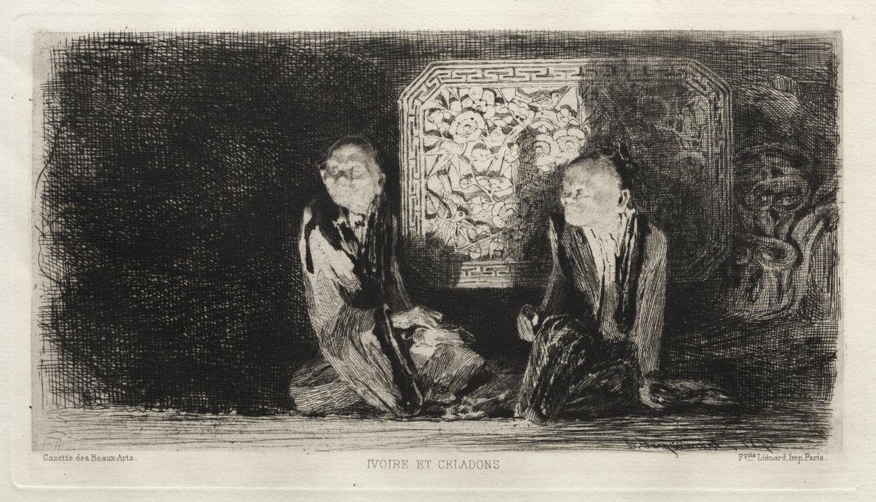 Elfenbein und Celadon, 1872 von Jules Ferdinand Jacquemart