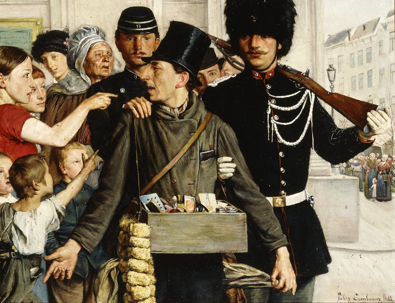 Die Verhaftung, 1882 von Jules Lambeaux