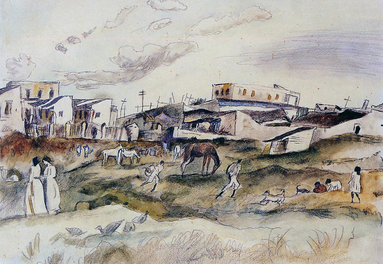 Eine Straße in Havanna, Kuba, 1917 von Jules Pascin