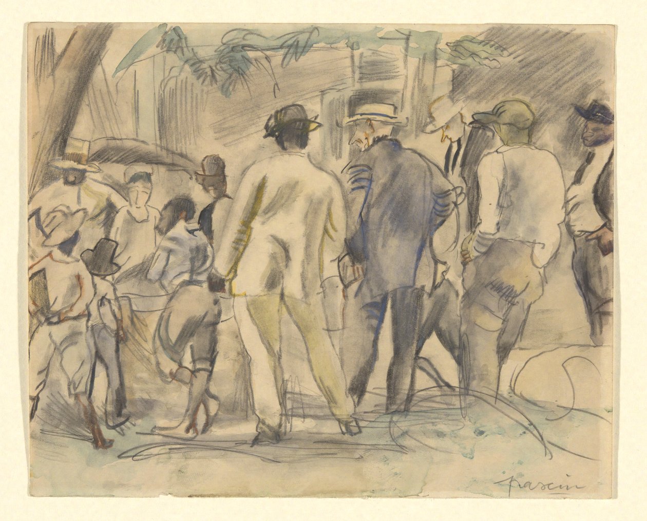 Menschenmenge, Charleston von Jules Pascin