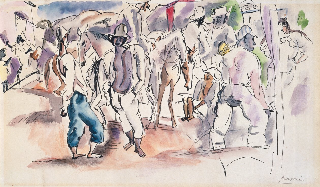 Figuren und Pferde von Jules Pascin