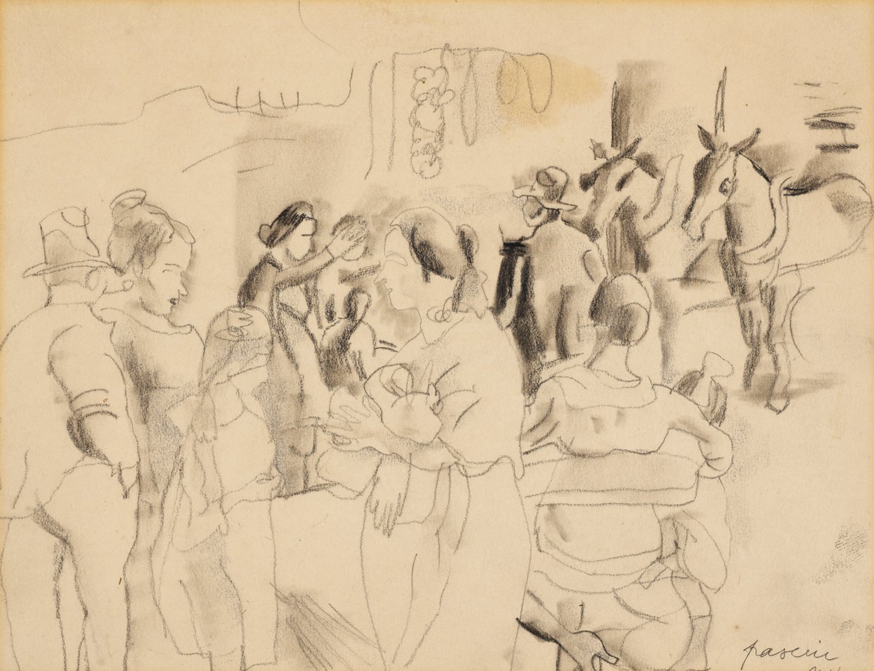 Straßenszene, New York von Jules Pascin