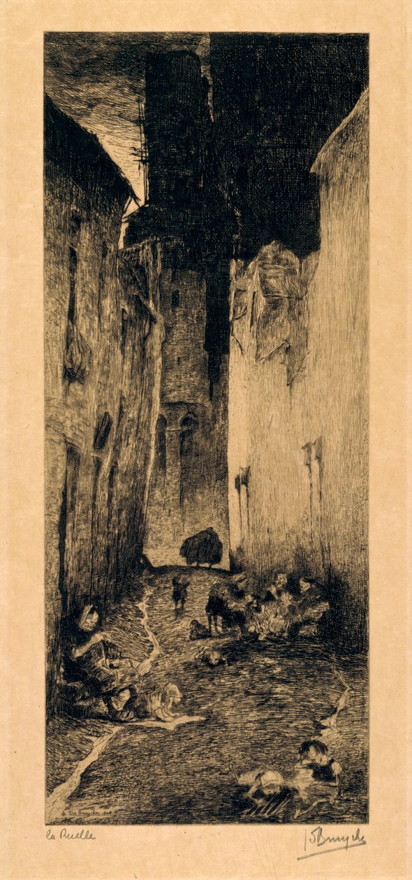 Gasse in Gent von Jules de Bruycker