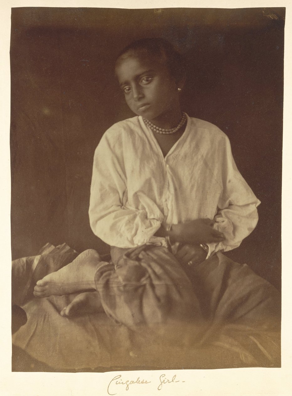 Mädchen, Ceylon von Julia Margaret Cameron