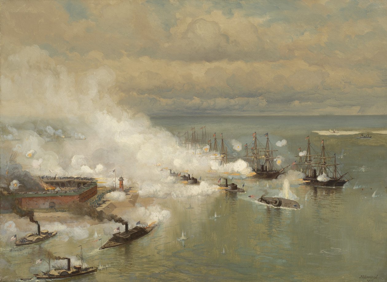 Schlacht von Mobile Bay, Alabama, 1886 von Julian Oliver Davidson
