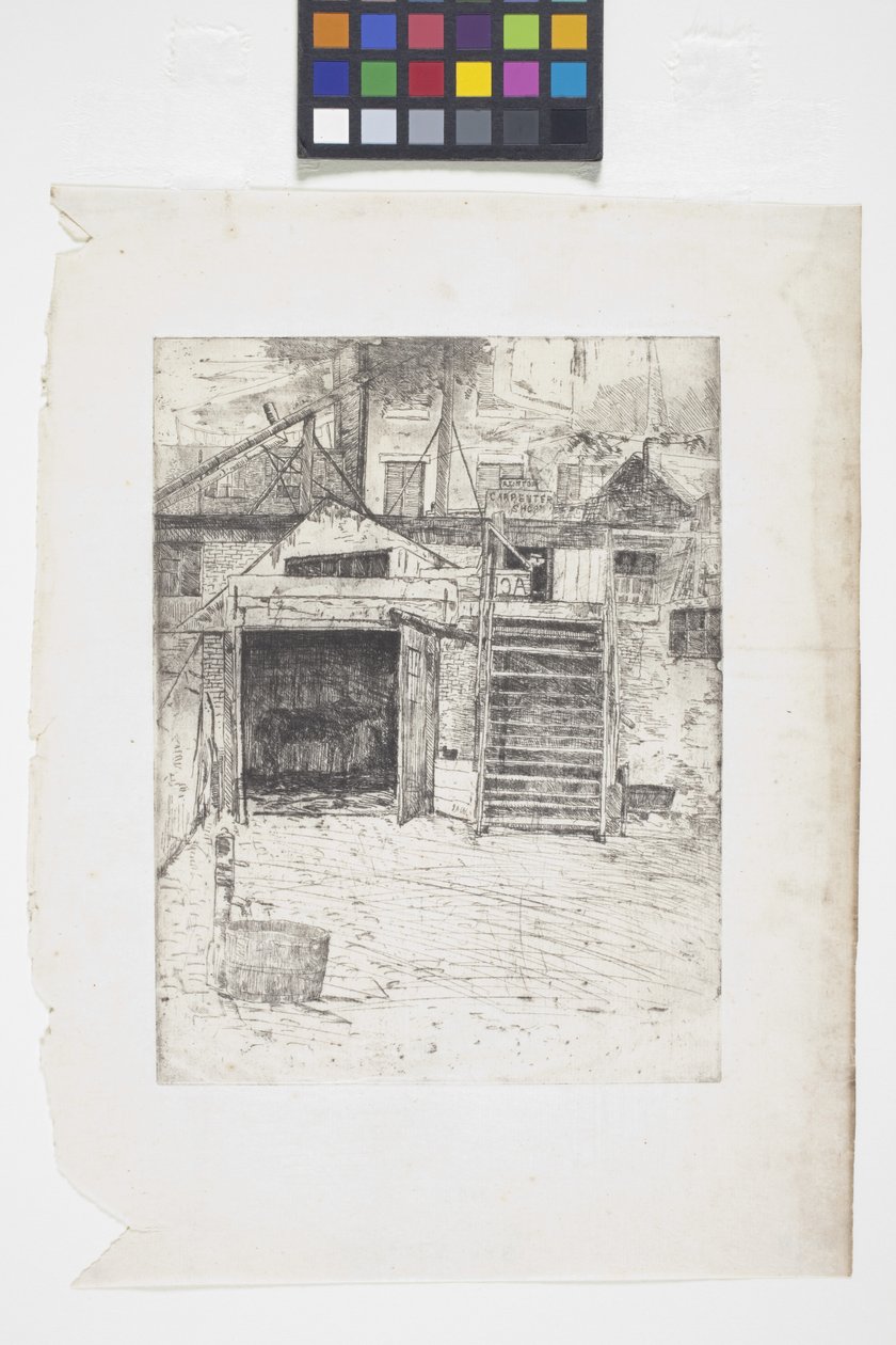 Die Werkstatt des Zimmermanns von Julian Alden Weir
