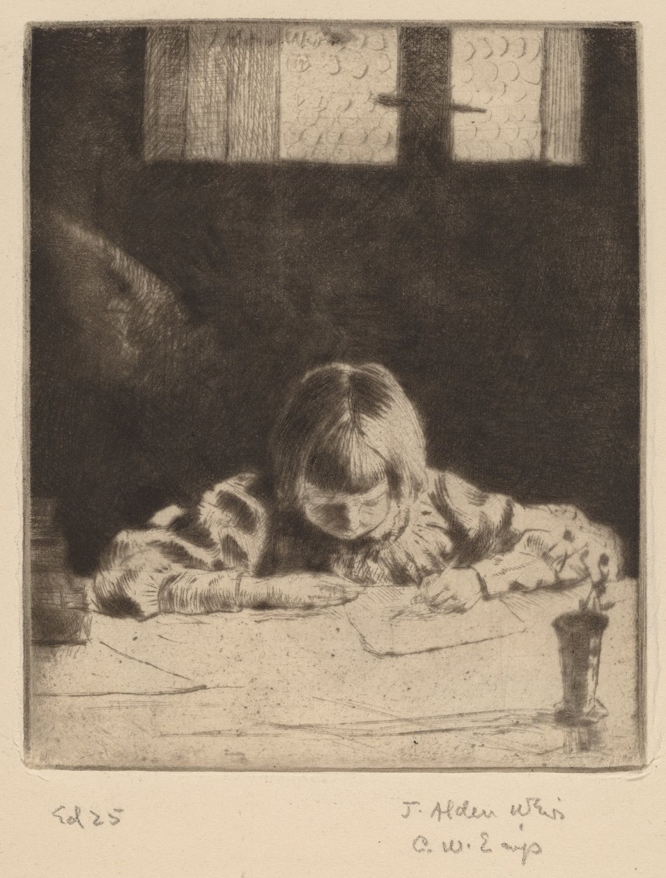 Der kleine Student, 1890 von Julian Alden Weir