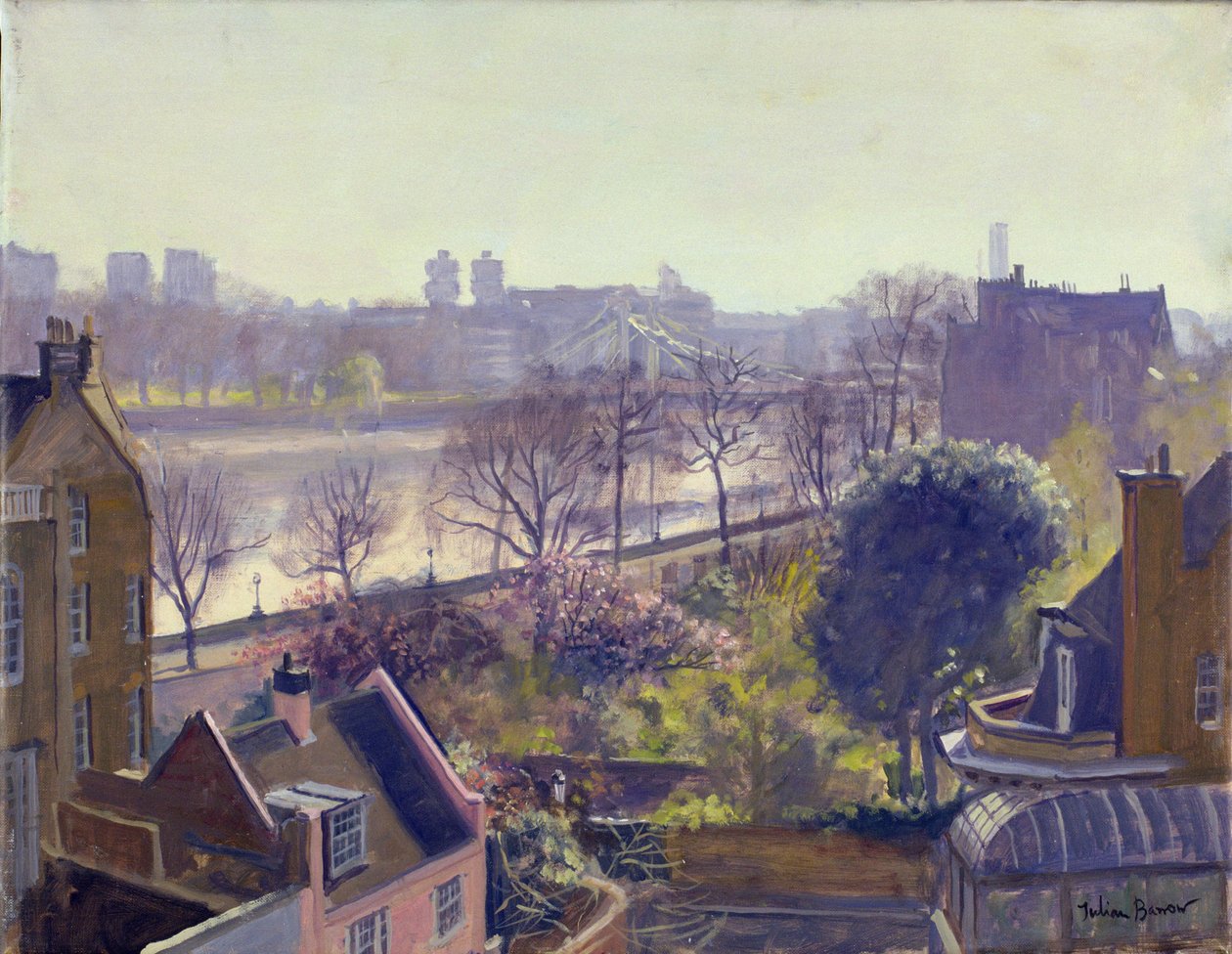 Chelsea Embankment vom Physic Garden von Julian Barrow