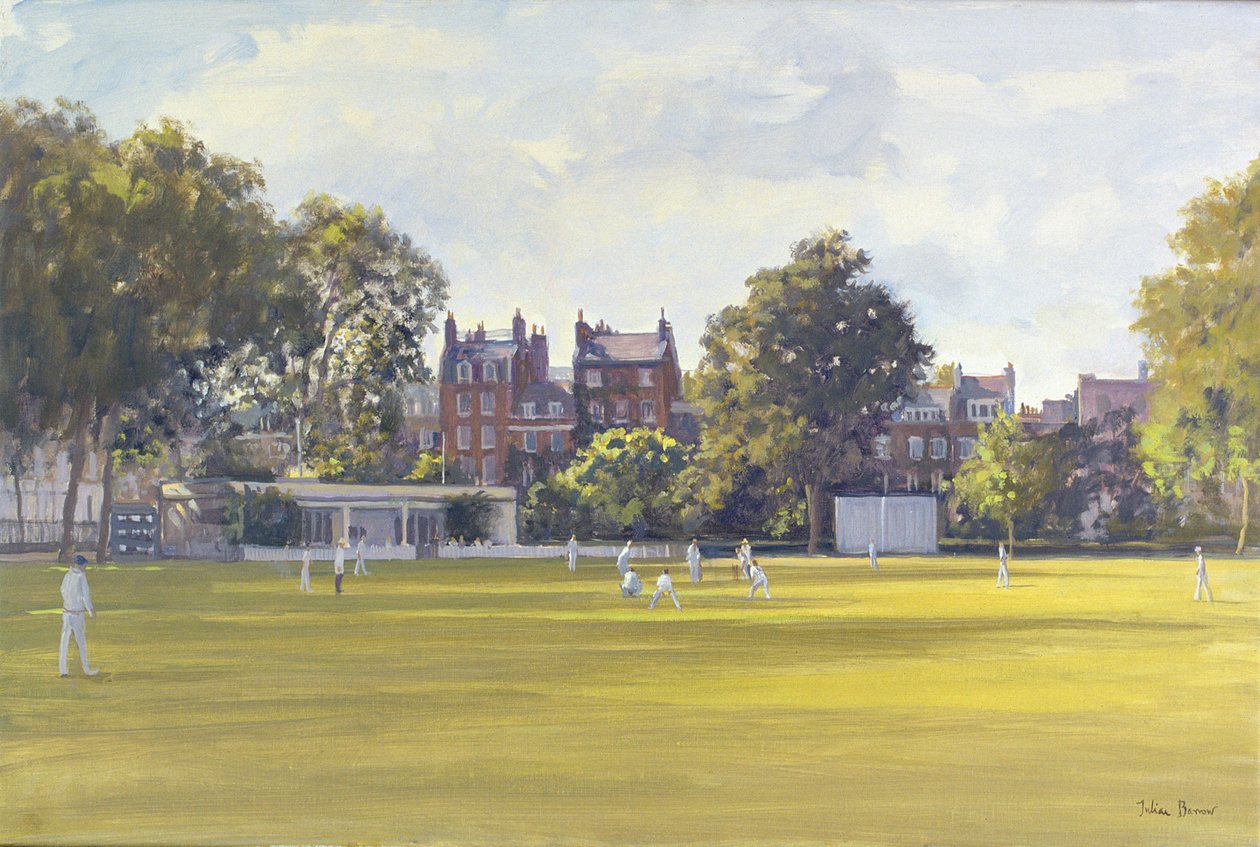 Cricket in Burton Court von Julian Barrow