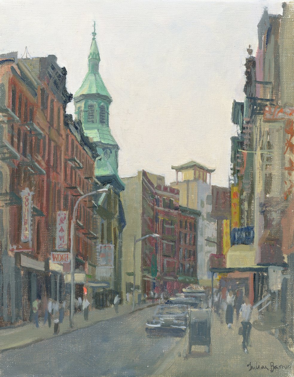 Mott Street, New York, 1997 von Julian Barrow