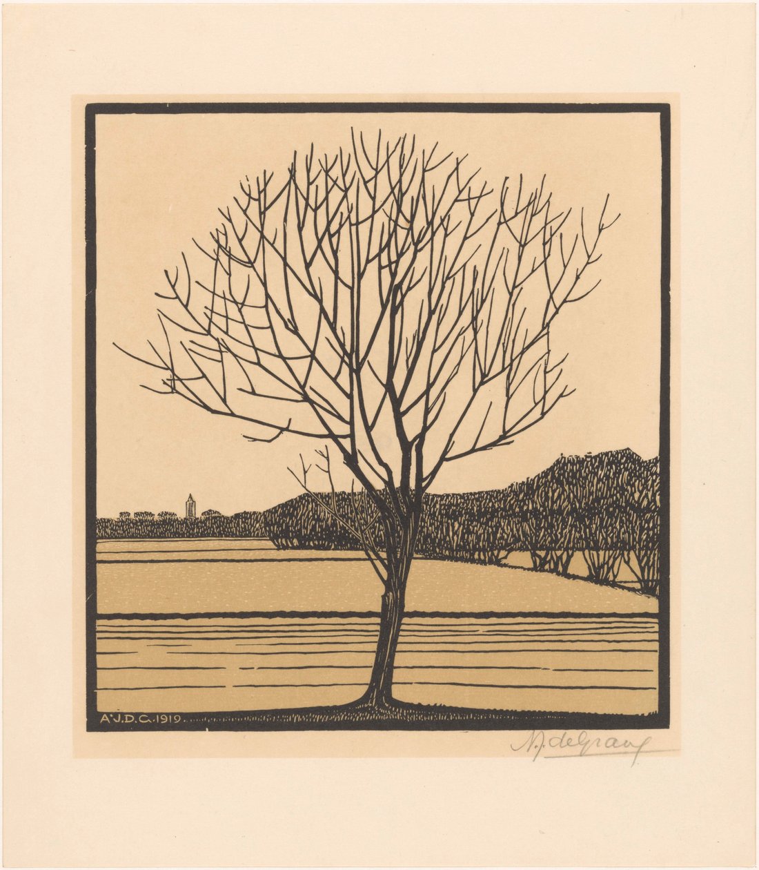 Kahler Baum von Julie de Graag (signed by artist)