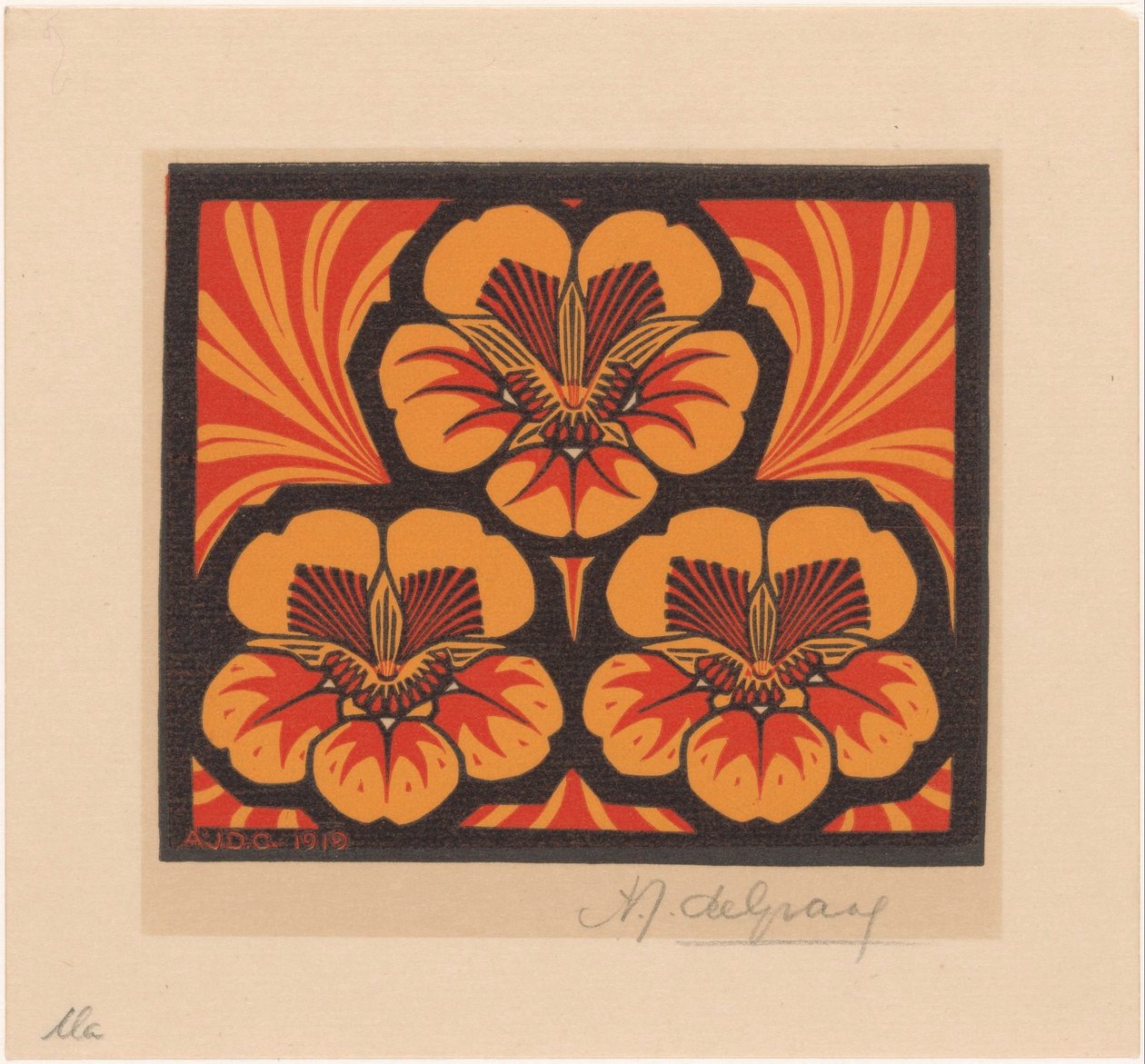 Kapuzinerkresse von Julie de Graag (signed by artist)