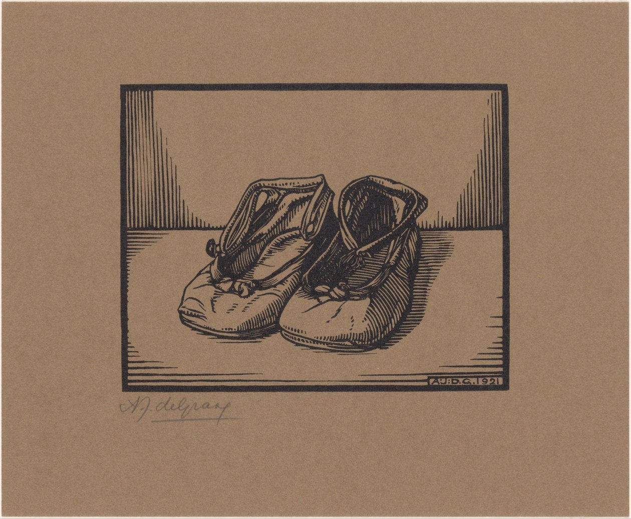 Ein Paar Schuhe von Julie de Graag (signed by artist)