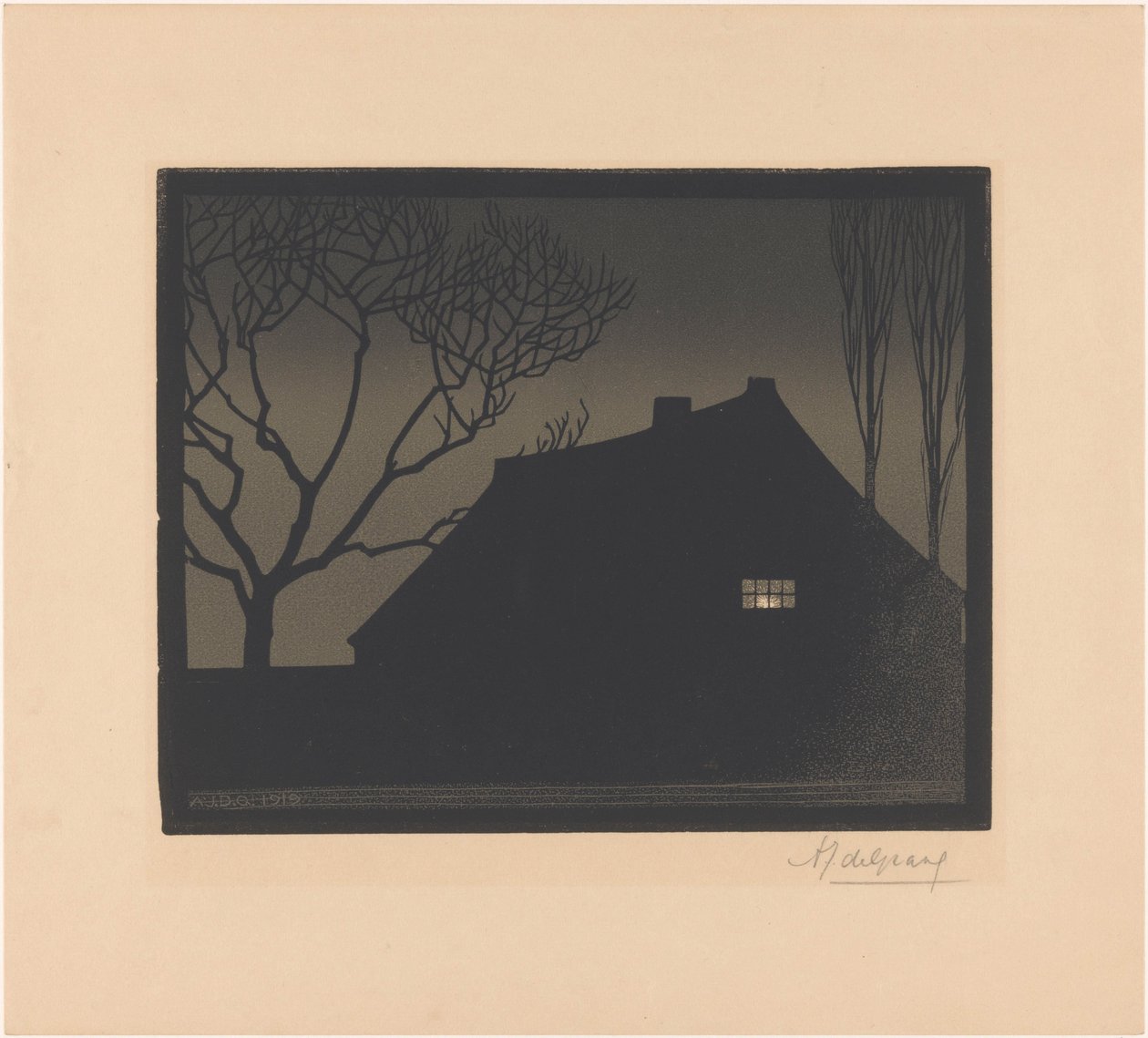 Winterabend von Julie de Graag (signed by artist)