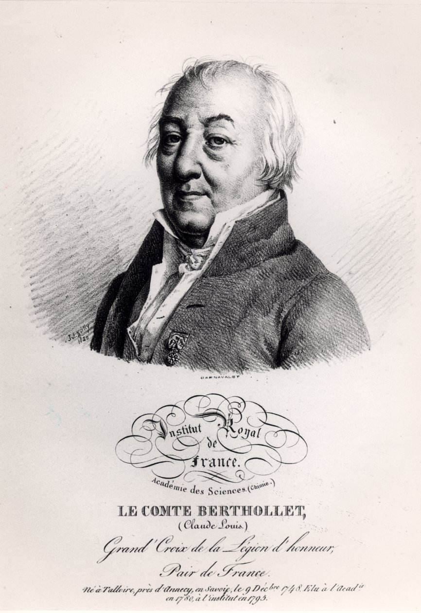 Graf Claude Louis Berthollet (1748-1822) von Julien Leopold Boilly