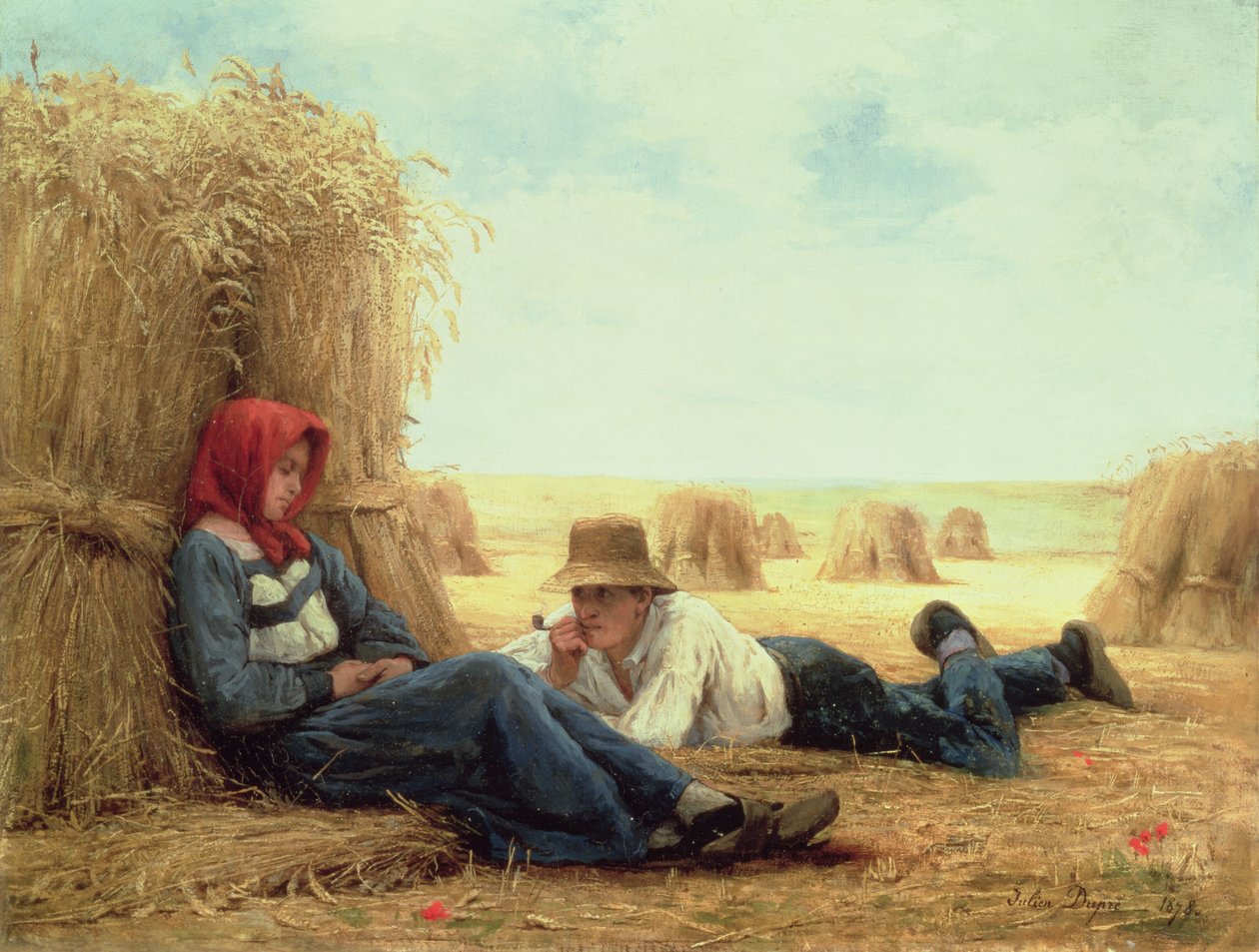 Erntezeit, 1878 von Julien Dupre