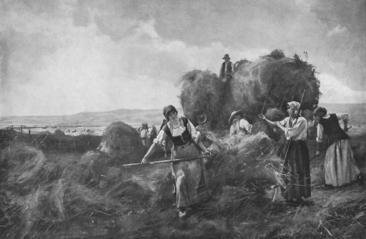 Die Erntearbeiter, um 1885, 1912 von Julien Dupre