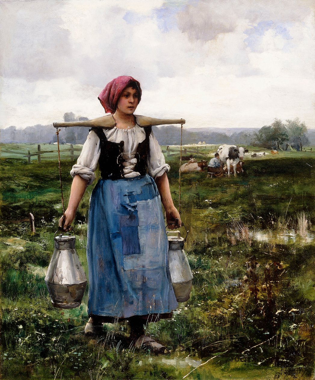 Die Milchmagd von Julien Dupre