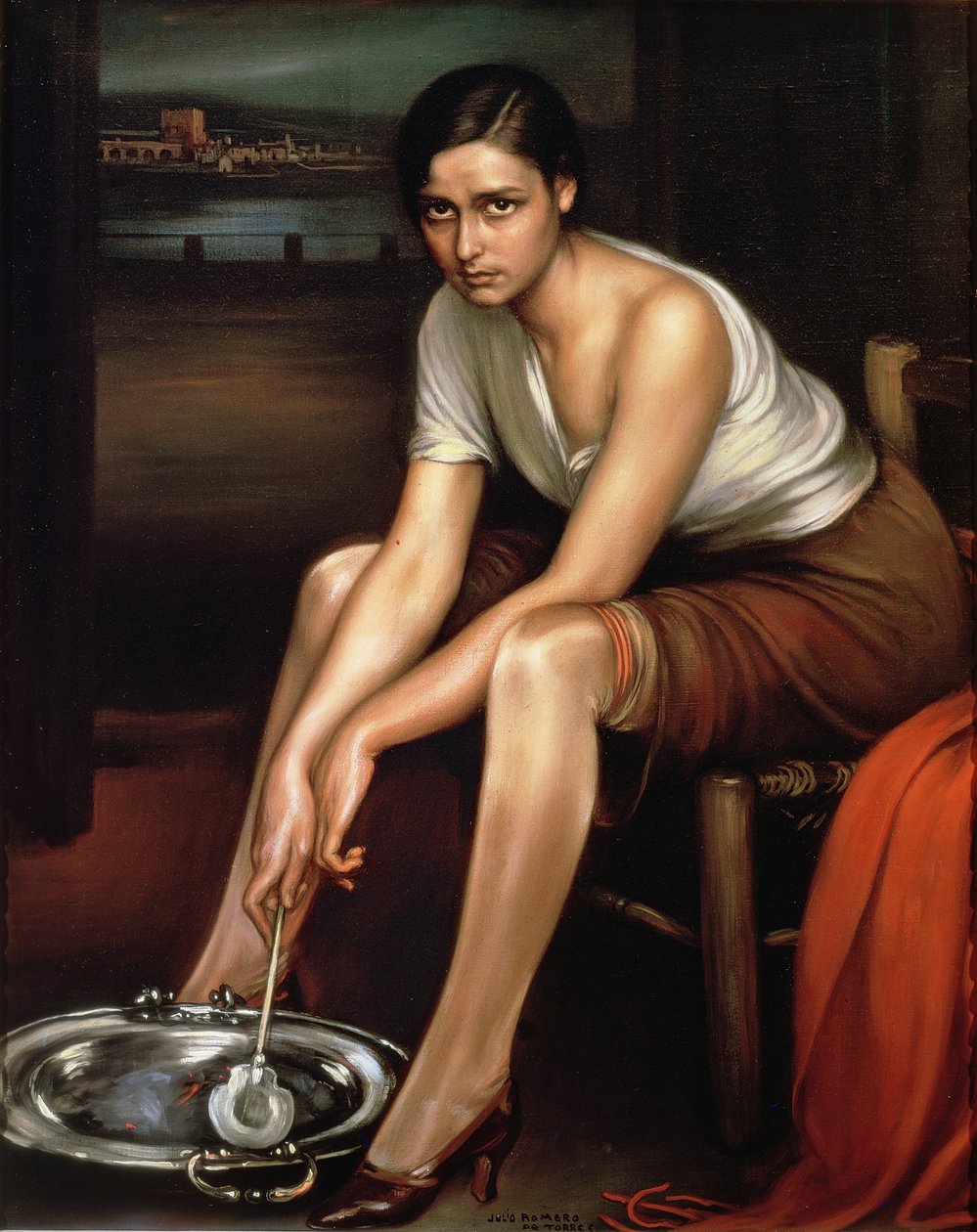 Das verlockende junge Mädchen von Julio Romero de Torres