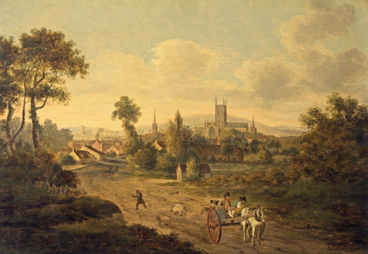 Gloucester von St. Mary Magdalen, ca. 1780 von Julius Caesar Ibbetson