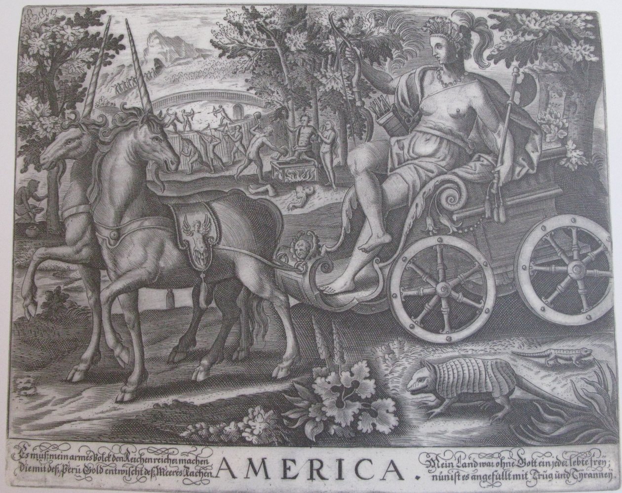 Amerika von Julius Goltzius