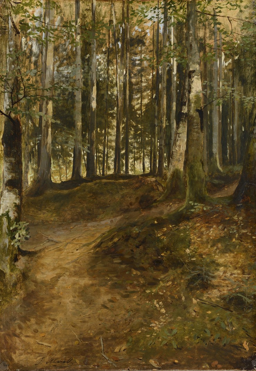 Waldweg von Julius Mařák