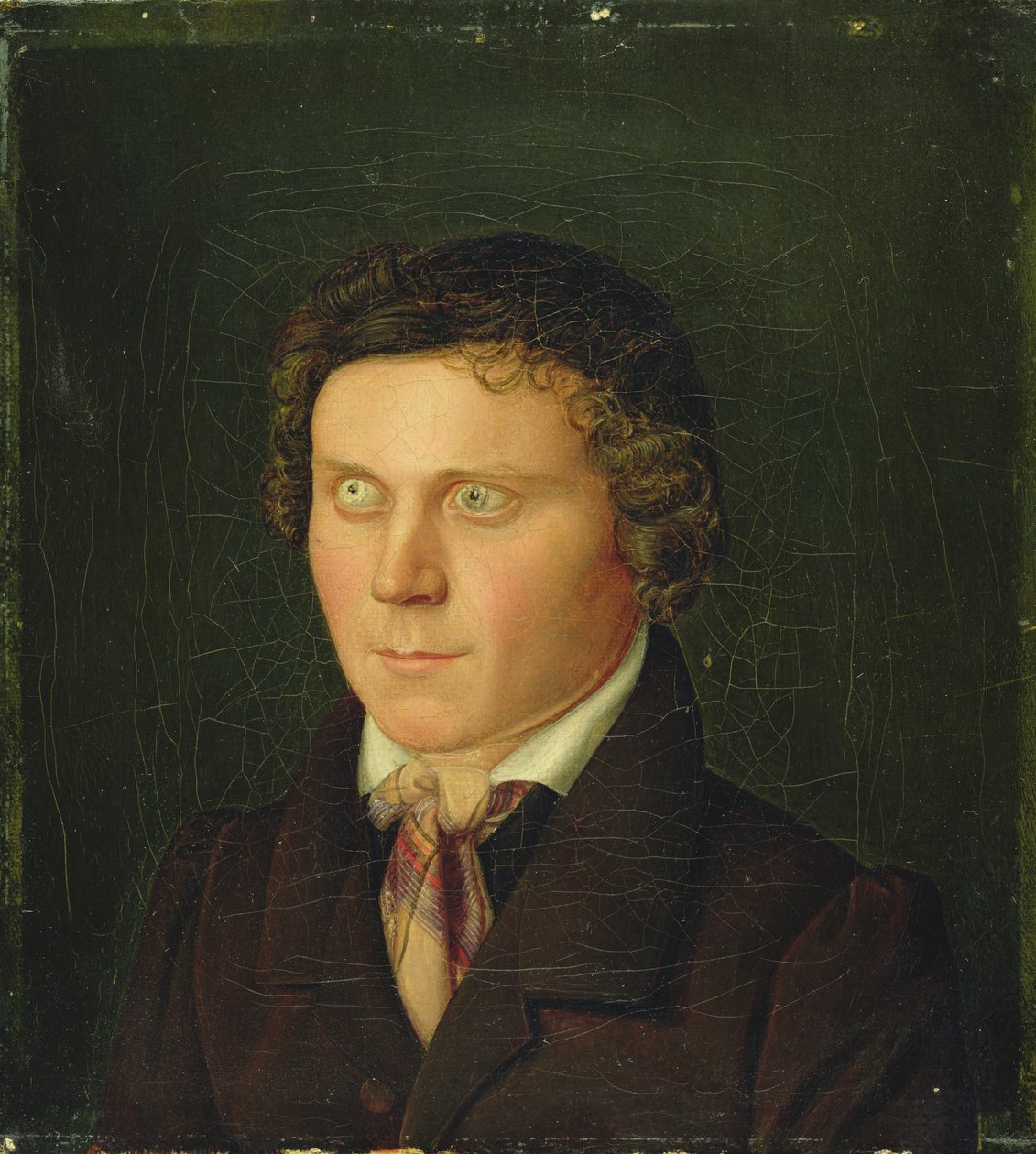 Porträt eines blinden Jungen von Julius Oldach