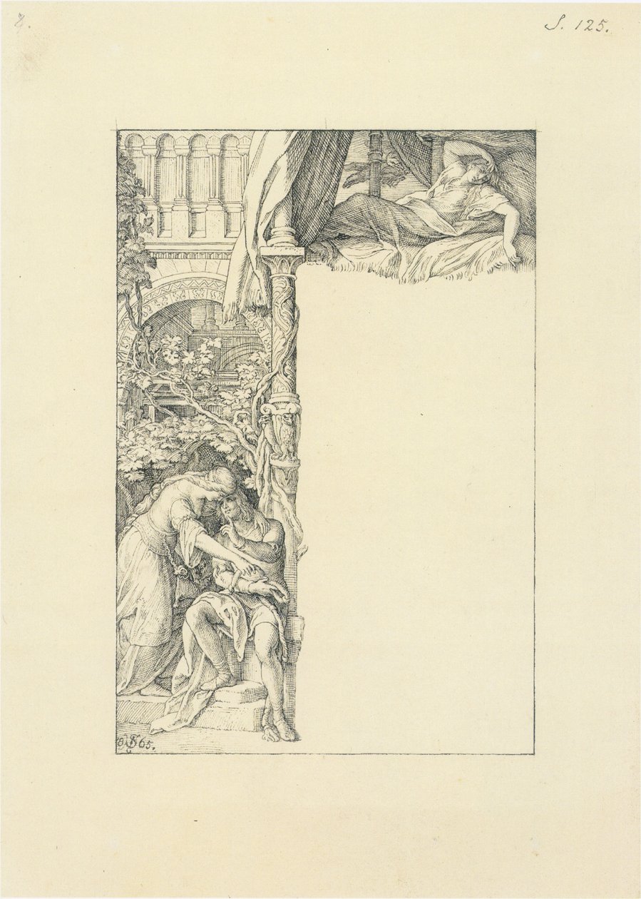 Die Gürtelspende von Julius Schnorr von Carolsfeld