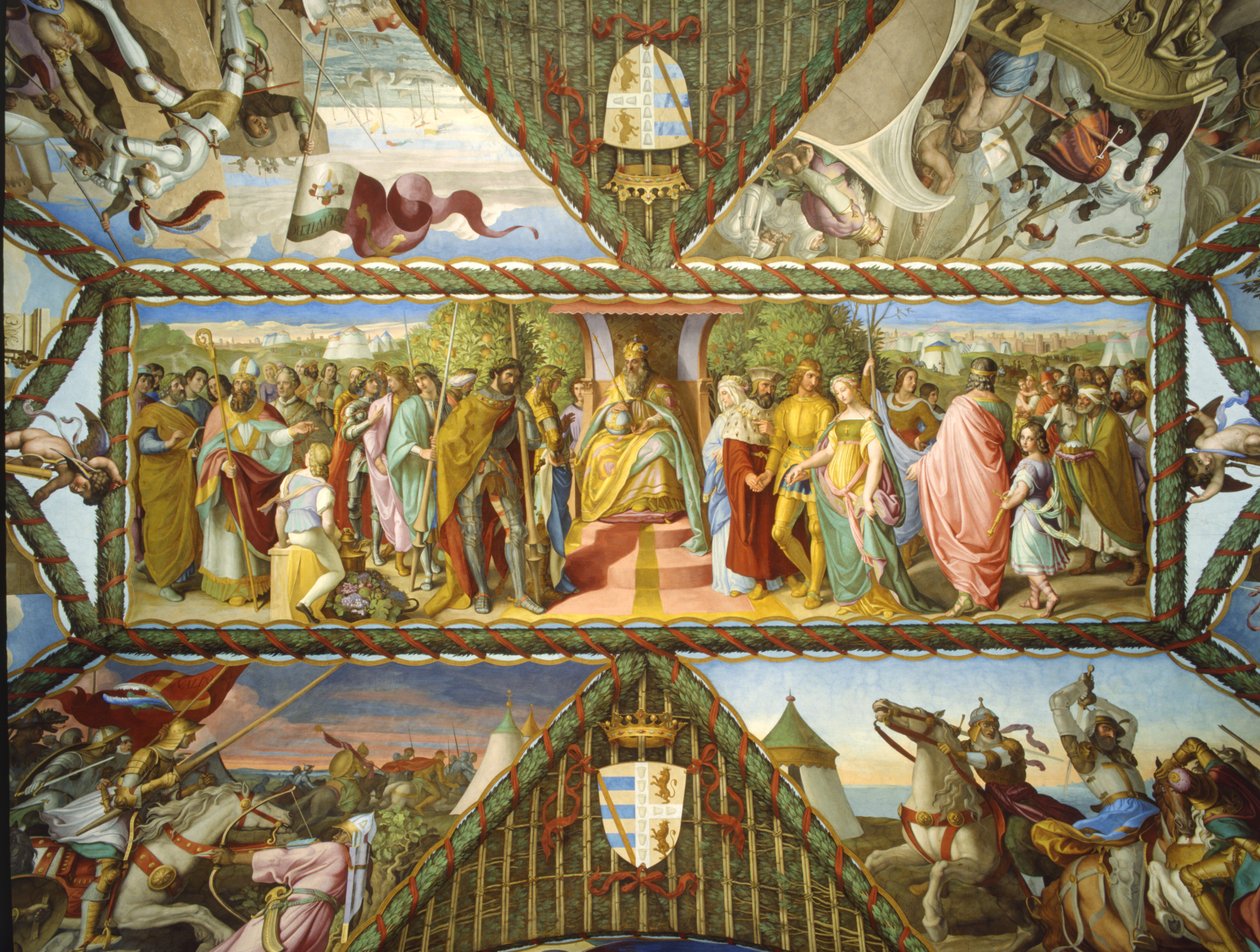 Der Triumph von Karl dem Großen und der christlichen Armee von Julius Schnorr von Carolsfeld