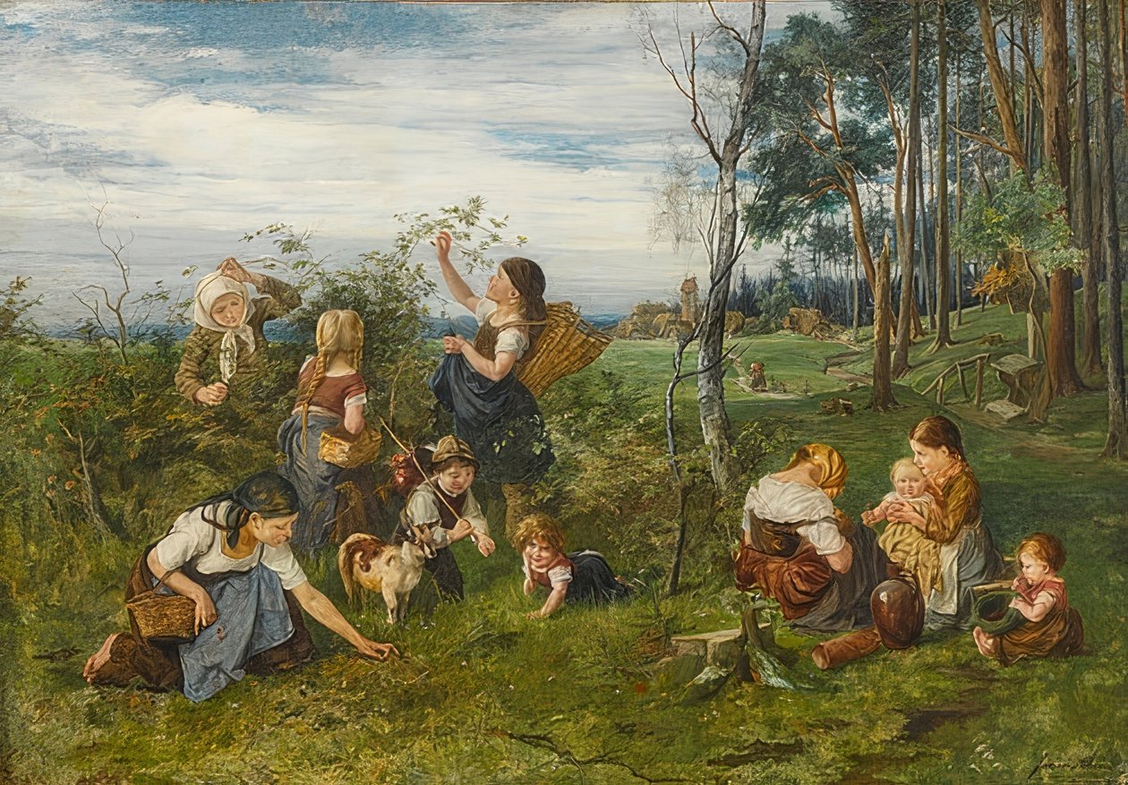 In den Himbeeren von Julius Adam