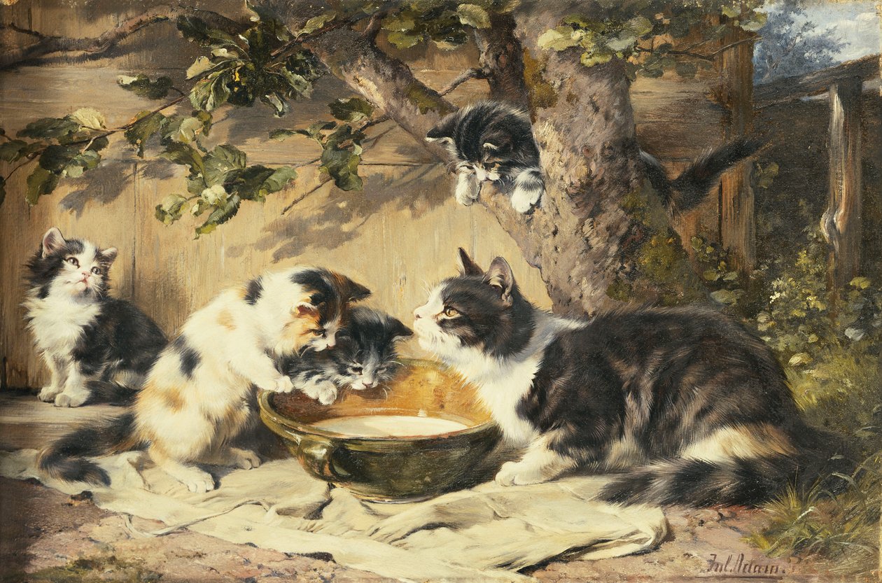 Die Schale Milch von Julius Adam