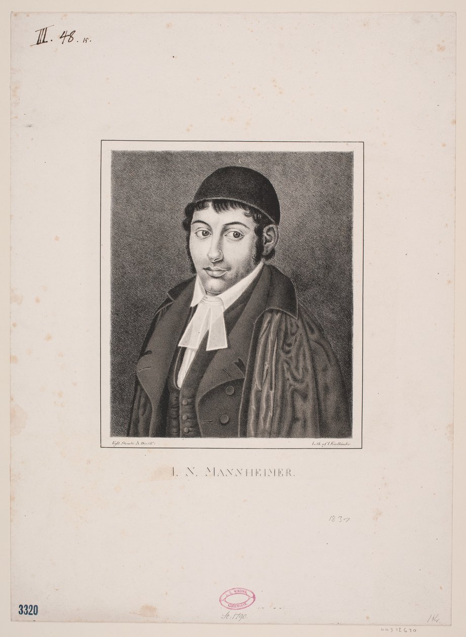 Rabbiner I.N. Mannheimer von Julius Friedlænder