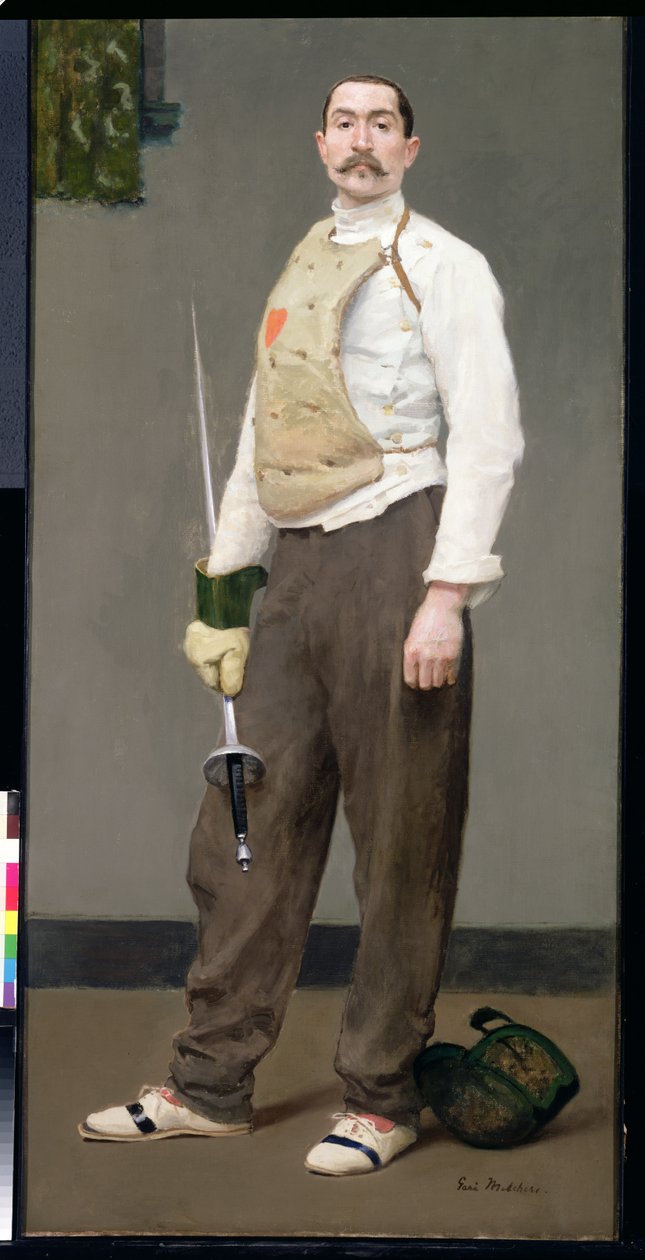 Der Fechtmeister, ca. 1900 von Julius Gari Melchers