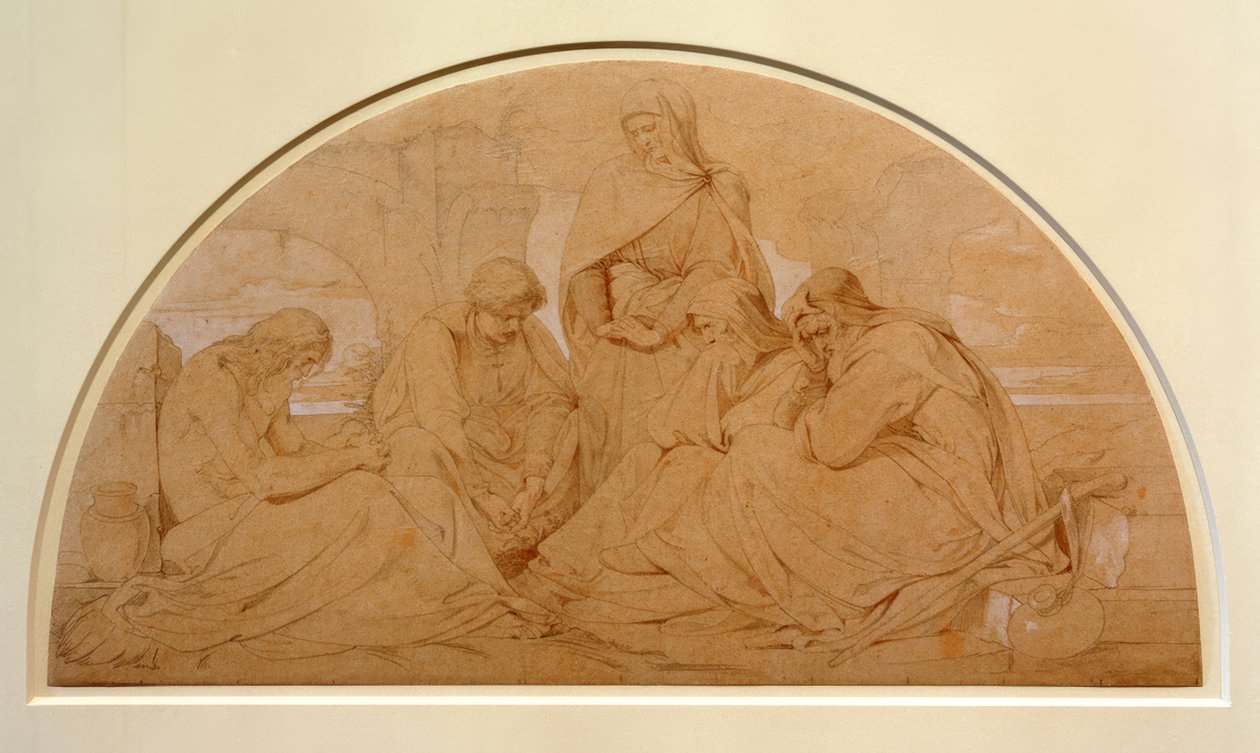 Hiob mit seinen Freunden von Julius Hubner