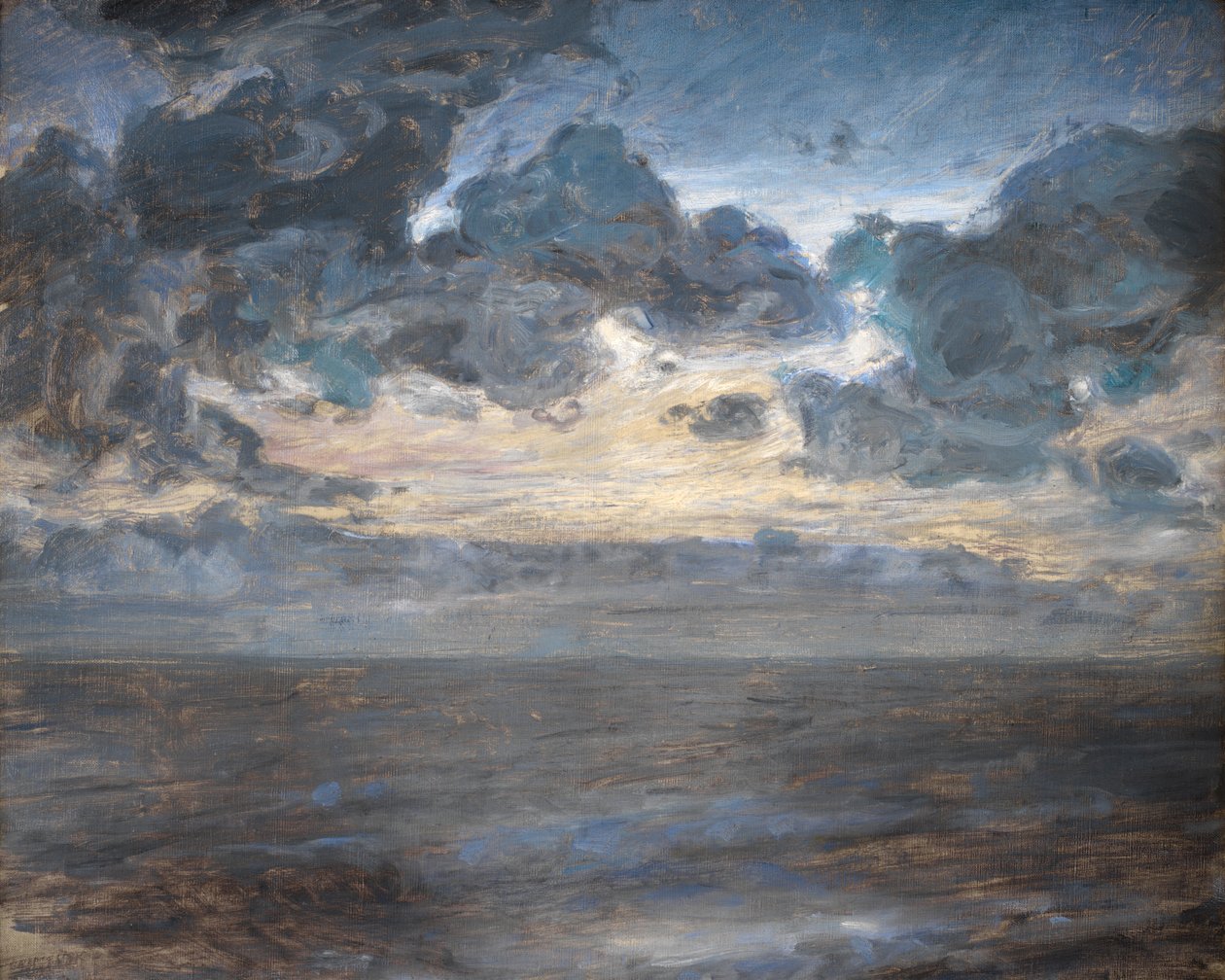 Mittsommernacht am Strand von Tisvilde von Julius Paulsen