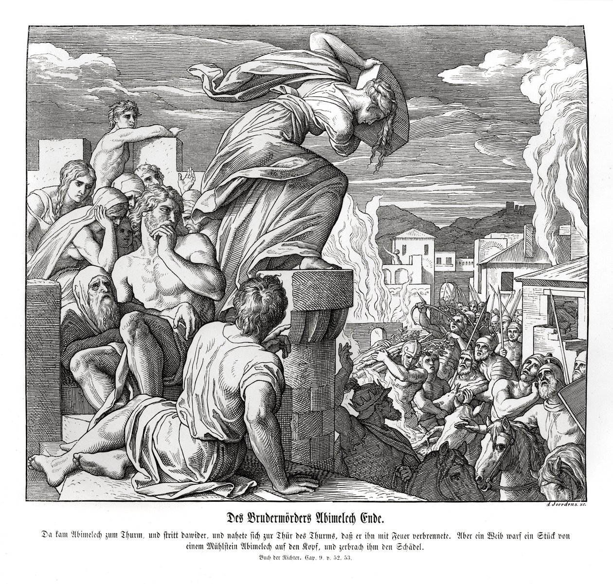 Tod von Abimelech, Richter von Julius Schnorr von Carolsfeld