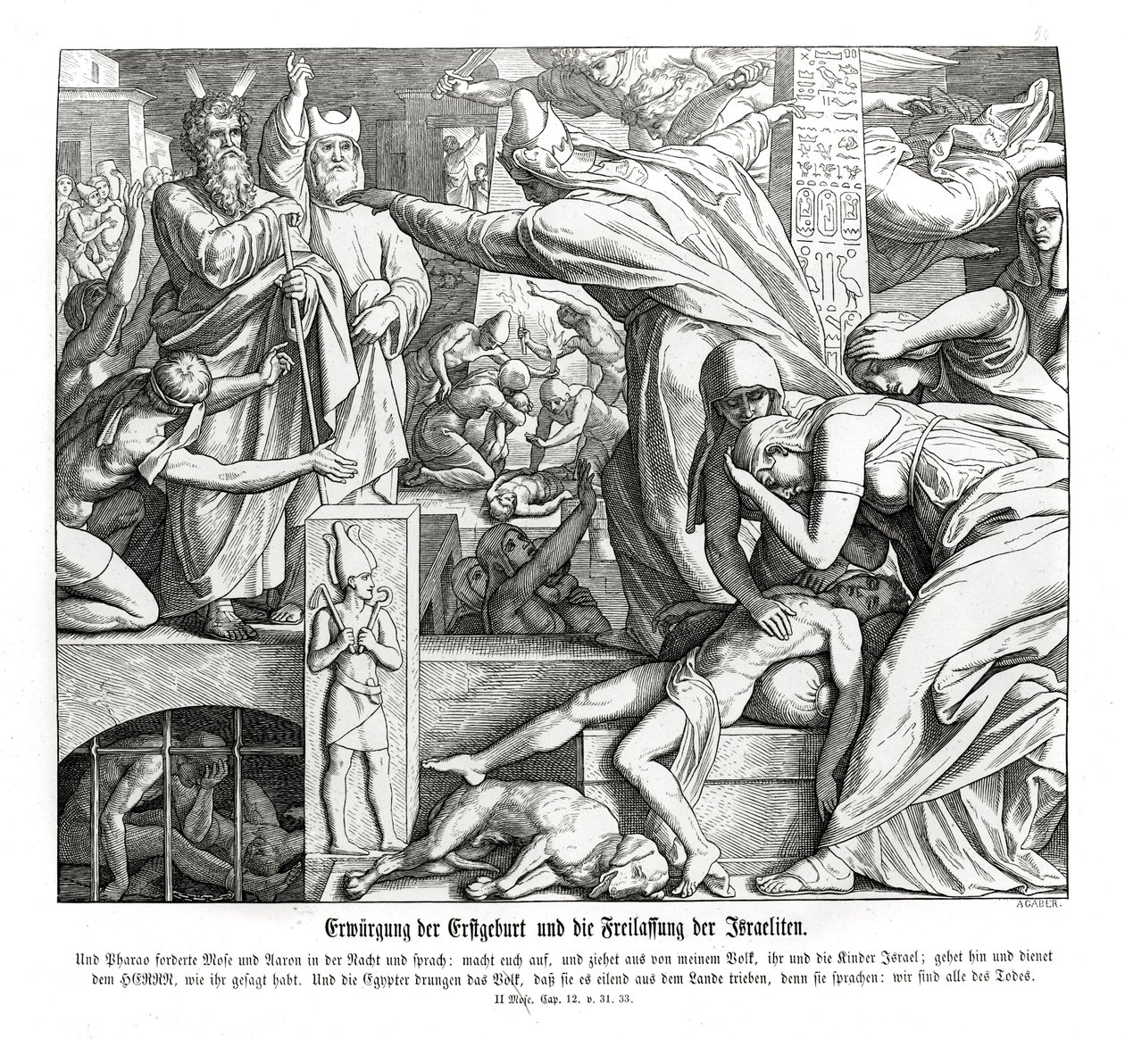 Passah, Exodus von Julius Schnorr von Carolsfeld