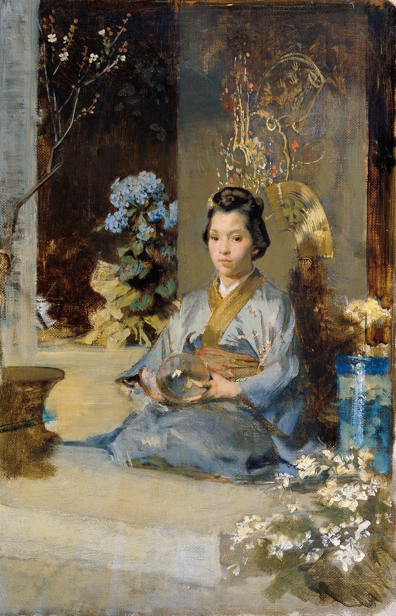 Japanerin in einem Zimmer von Julius Victor Berger