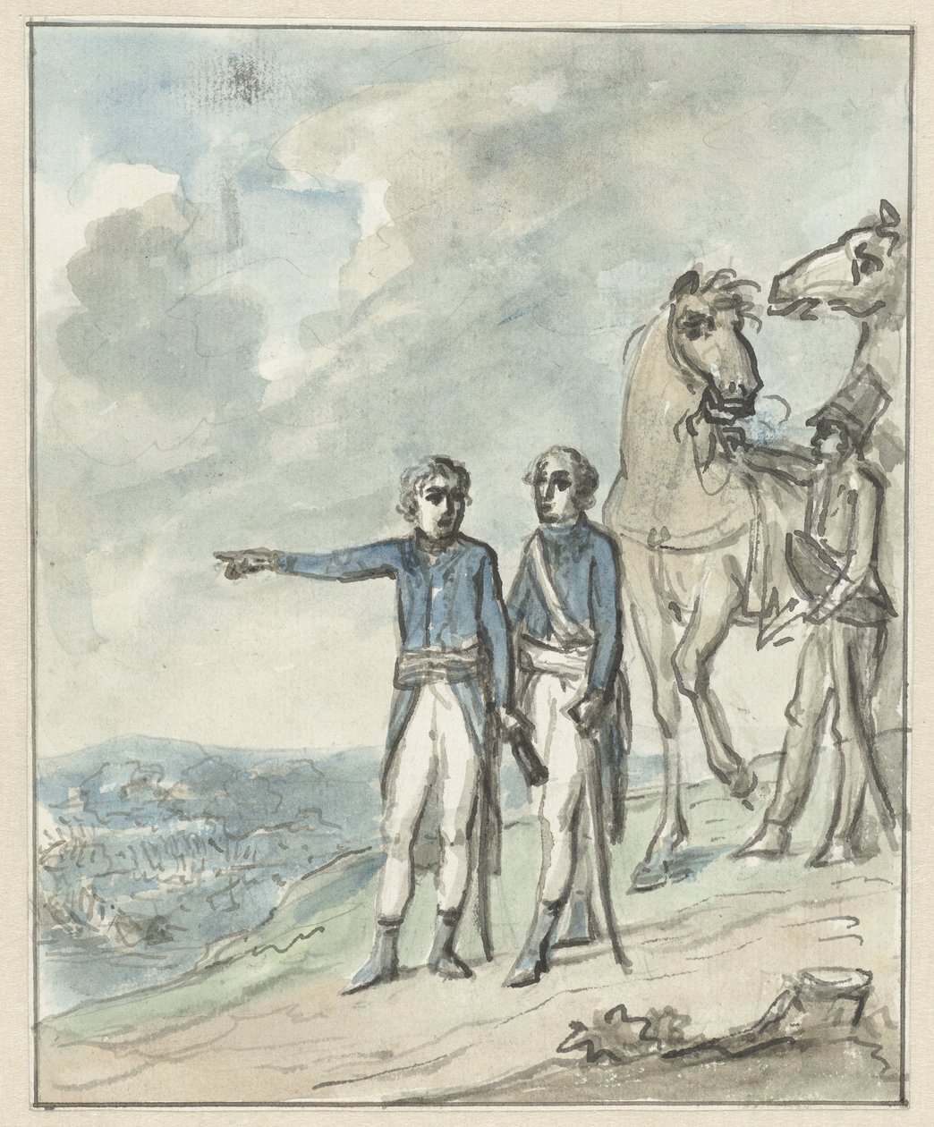 Die Generäle Napoleon und Berthier von Jurriaan Andriessen