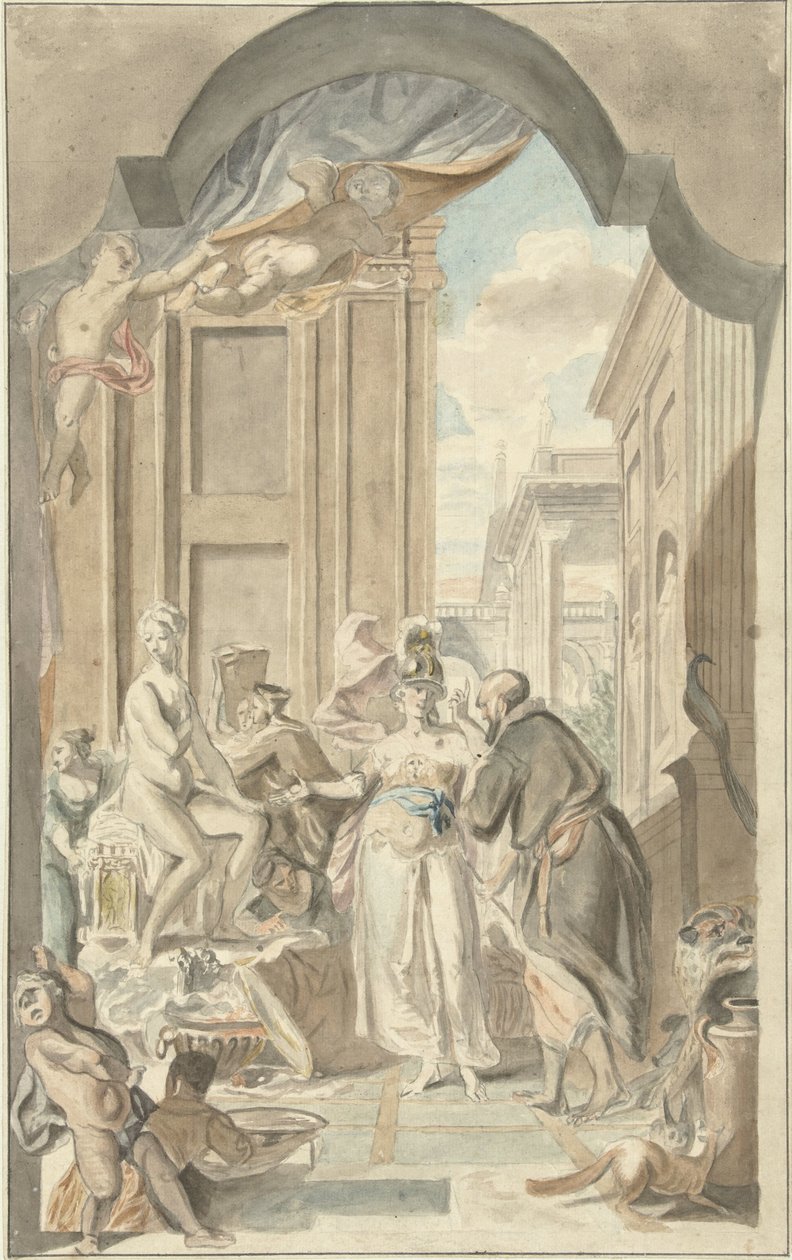 Pallas Athene im Atelier von Prometheus von Jurriaan Andriessen
