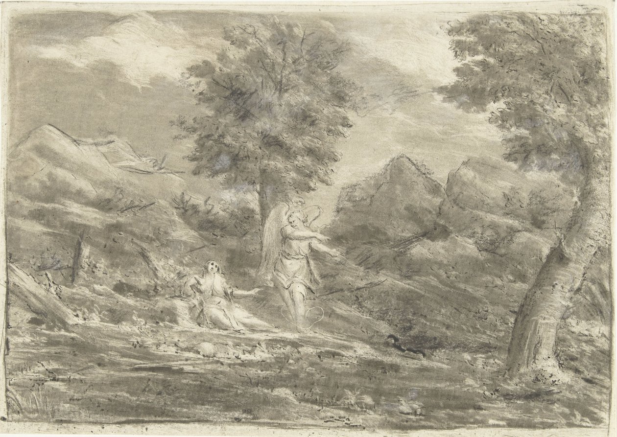Hagar in der Wüste von Jurriaan Cootwijck