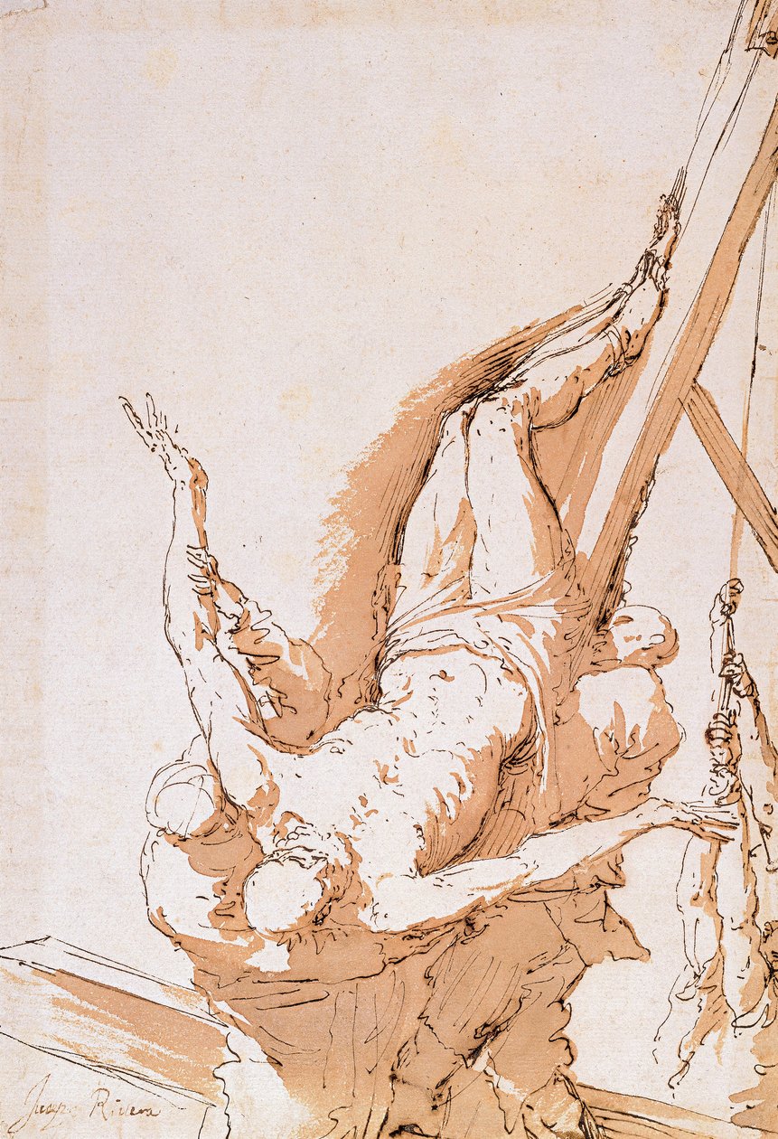 Kreuzigung des Heiligen Petrus, ca. 1625-1630 von Jusepe de Ribera