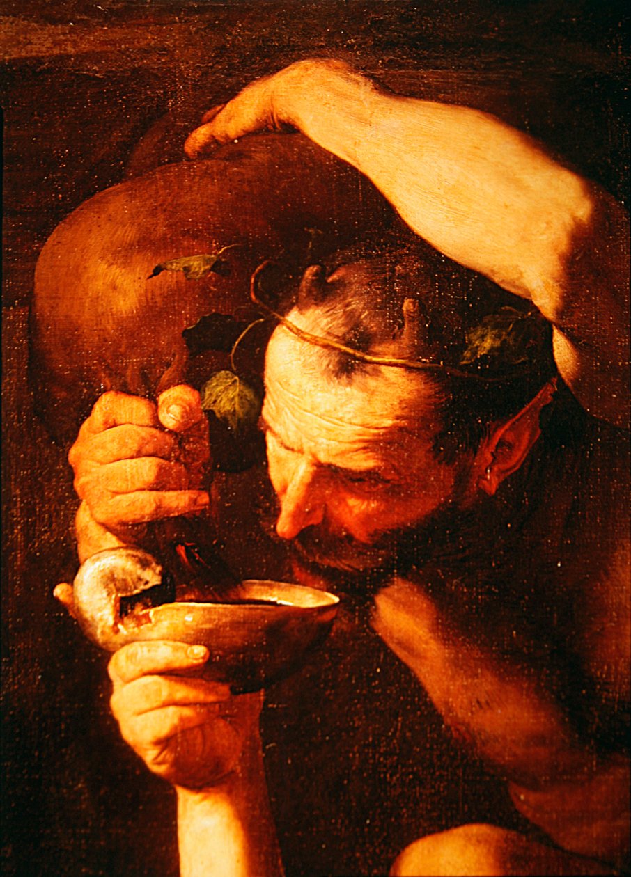 Betrunkener Silenus (Detail), 1626 von Jusepe de Ribera