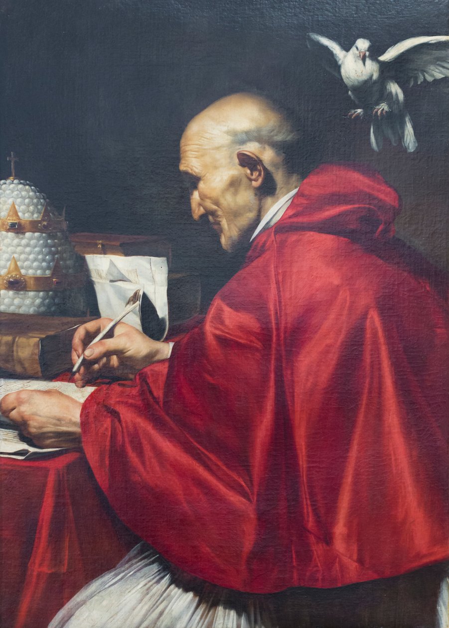 Heiliger Gregor der Große von Jusepe de (1591 1652) Ribera